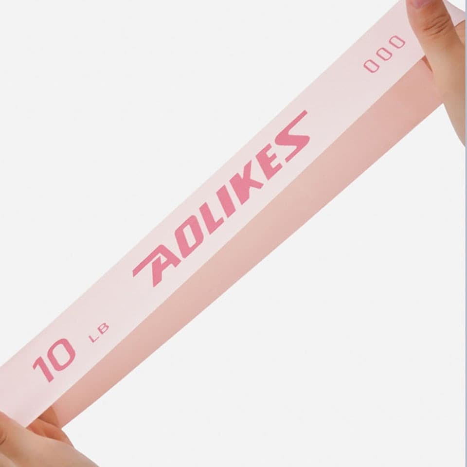 AOLIKES เหมือนกัน น้ํายางยางยืดวงต้านทานวงโยคะออกกําลังกายการออกกําลังกายการฝึกอบรมสะโพกความตึงเครียดวงขาหมอบเต้นรําห่วงยืดวง รูปที่ 5