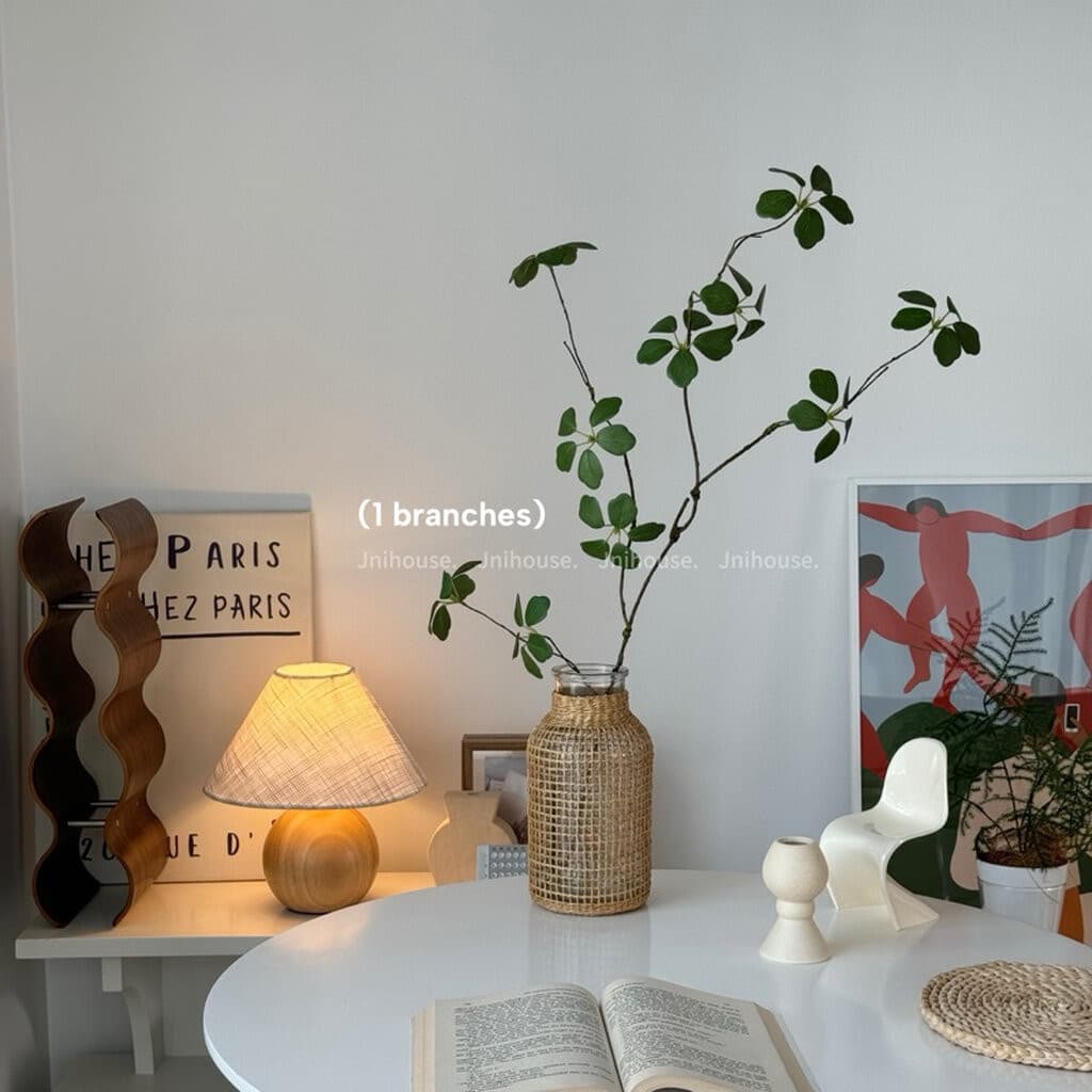 Jnihouse : กิ่งไม้ประดิษฐ์ ใบ5แฉก รูปที่ 7