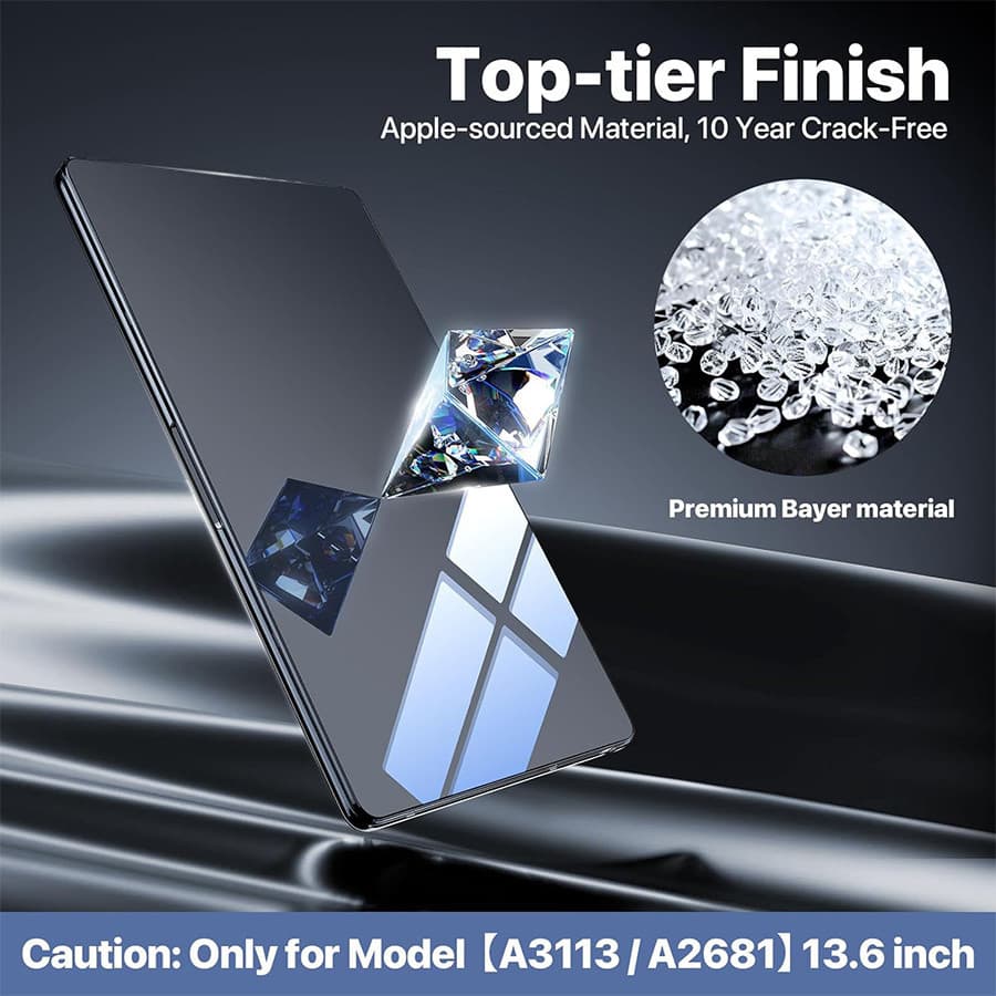ออกแบบใหม่ Ultra Crystal Midnight สําหรับ Macbook Neo 13 A3404 M4 Air M3 13 15 นิ้ว A3113 A3114 Air M1 A2337 Pro M2 A22338 Super บาง Pro 13 14 16 นิ้ว A2992 Retina 13 ฝาครอบ protector รูปที่ 7