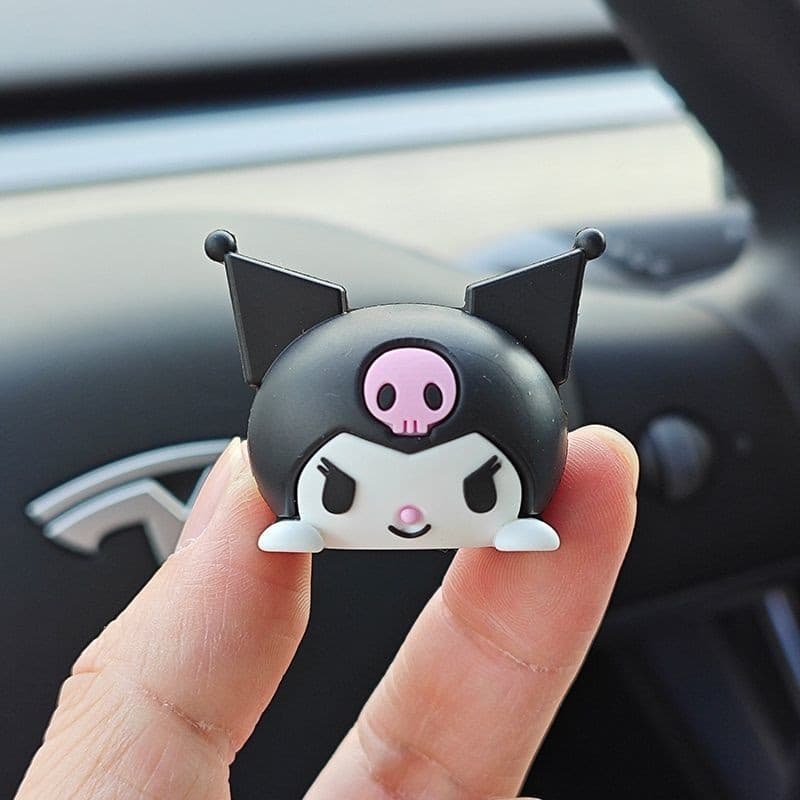 Hello Kitty Kuromi My Melody อุปกรณ์ตกแต่งรถยนต์อุปกรณ์แขวนกระจกมองหลัง รูปที่ 4