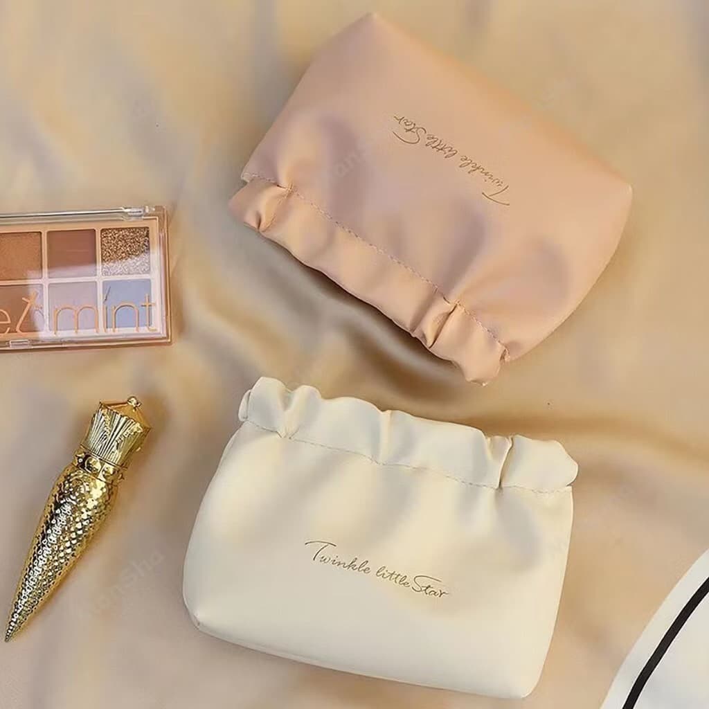 กระเป๋าเครื่องสําอาง แบบบีบเปิดพกพาสะดวก หนัง PU กระเป๋าเก็บของ Makeup bag จัดระเบียบ เอนกประสงค์ ลิปสติก BAG9 รูปที่ 2