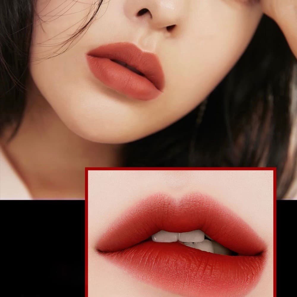 Svmy ลิปสติก ลิปกลอส เนื้อแมตต์ กํามะหยี่ โคลน สีชมพูนู้ด ลิปทินท์ เกาหลี กันน้ํา1063# รูปที่ 7