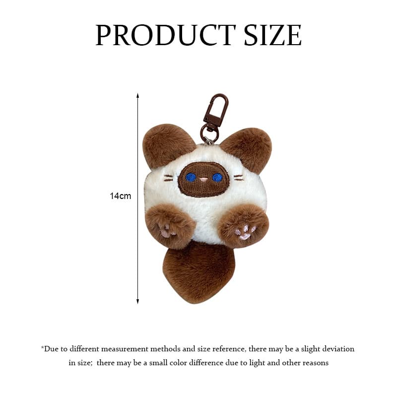 พวงกุญแจแมวplushieการ์ตูนตุ๊กตาสไตล์เกาหลีรูปปั้นแมวพวงกุญแจแหวนพวงกุญแจอุปกรณ์เสริมโทรศัพท์มือถือพวงกุญแจตุ๊กตาแมวนุ่มน รูปที่ 8