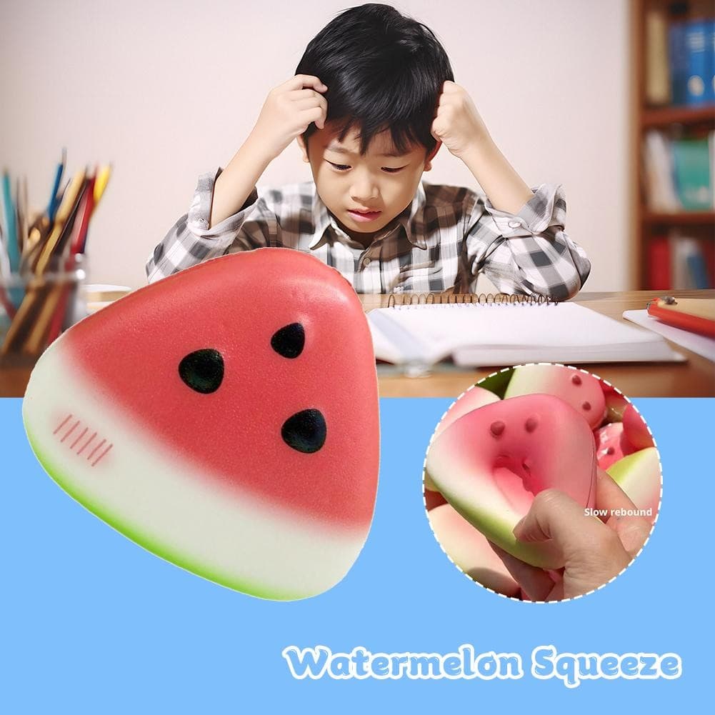 แตงโมของเล่นบีบอัดเด็กมือหยิกของเล่น น่ารัก ตุ๊กตาฟื้นตัวช้า รูปที่ 7