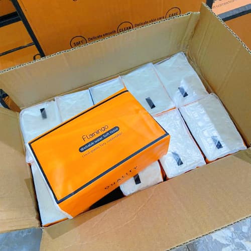 Flamingo นุ่มละมุน ไร้ขุย กระดาษทิชชู่ หนา 4 ชั้น 360 แผ่น GB/T20808 ราคาคุ้มค่า ใช้ทั้งเดือน รูปที่ 3