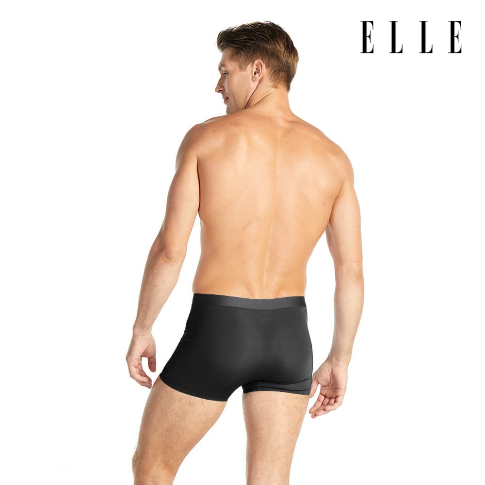ELLE HOMME COOL | แพ็ค 1 ชิ้น กางเกงในทรง TRUNK เย็นสบาย แห้งไว ระงับกลิ่น สีดำ | KUT2911 รูปที่ 3