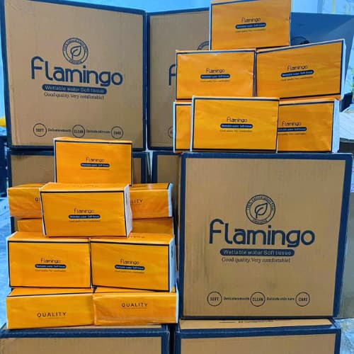 Flamingo นุ่มละมุน ไร้ขุย กระดาษทิชชู่ หนา 4 ชั้น 360 แผ่น GB/T20808 ราคาคุ้มค่า ใช้ทั้งเดือน รูปที่ 1