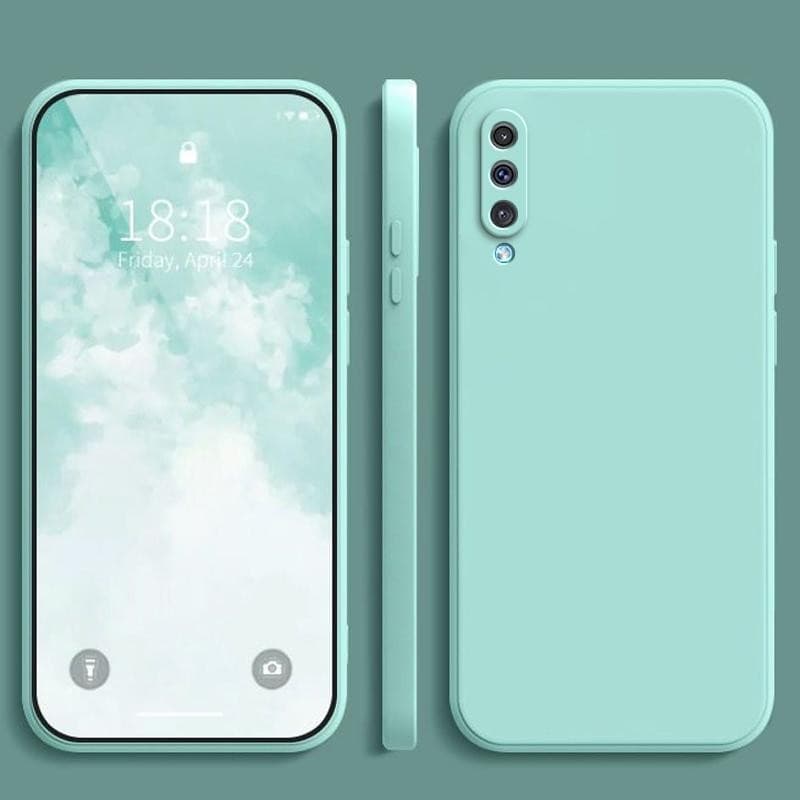 เคส Samsung A50 / A30S / A50S สีทึบ Samsung A30S / A50S / A50 เคสซิลิโคนป้องกันการตกสีธรรมดาเรียบง่าย YT รูปที่ 9