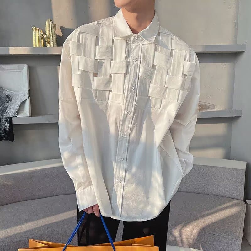 เสื้อเชิ้ตแขนยาวดีไซน์สำหรับผู้ใหญ่และเยาวชน สวมใส่ได้หลากหลายโอกาส รูปที่ 1