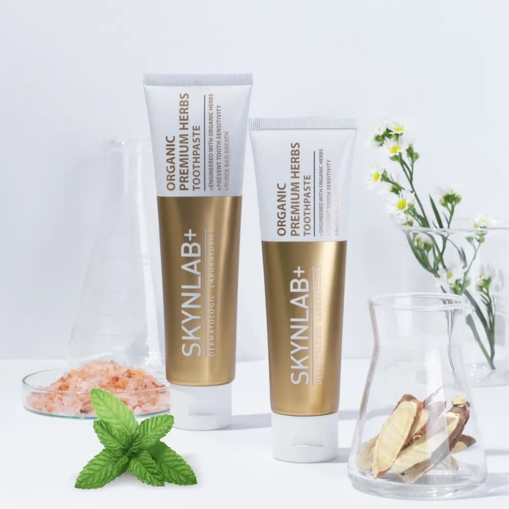 แท้/ดีลสุดคุ้ม/ไลฟ์ทุกวัน Skynlab premium herbs toothpaste / himalayan 100g. รูปที่ 3