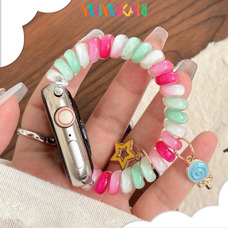 สายรัดยืดหยุ่น TPU สำหรับ for Smartwatch Apple Watch Ultra/SE 3 2 IWatch Series 11 10 9 8 7 6 5 49 42 40 44 46 38 45 มม รูปที่ 1