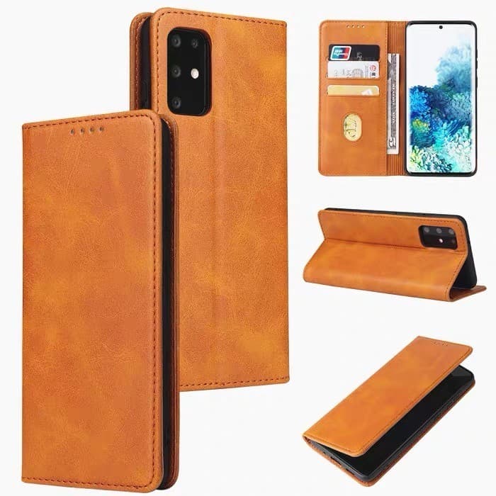 เคสหนัง ฝาพับ สำหรับ SAMSUNG A10 A20 A30 A50 A11 A21S A52S A70 J7 J710 J7Prime J710 J2Prime A31 A51 A71 A05 A05s ใส่บัตร รูปที่ 5