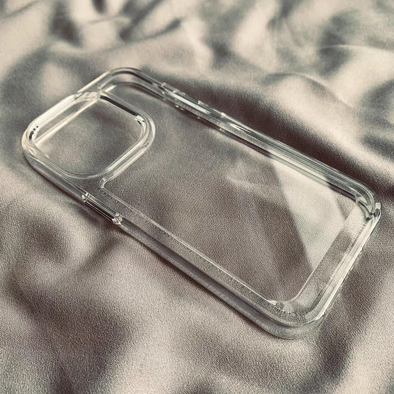 ไม่มีรูปแบบ กรณีโทรศัพท์อ่อน ป้องกันการชนกัน iphone 11 12 13 14 15 Pro Max XS X XR 7 8 14 Plus โปร่งใส รูปที่ 8