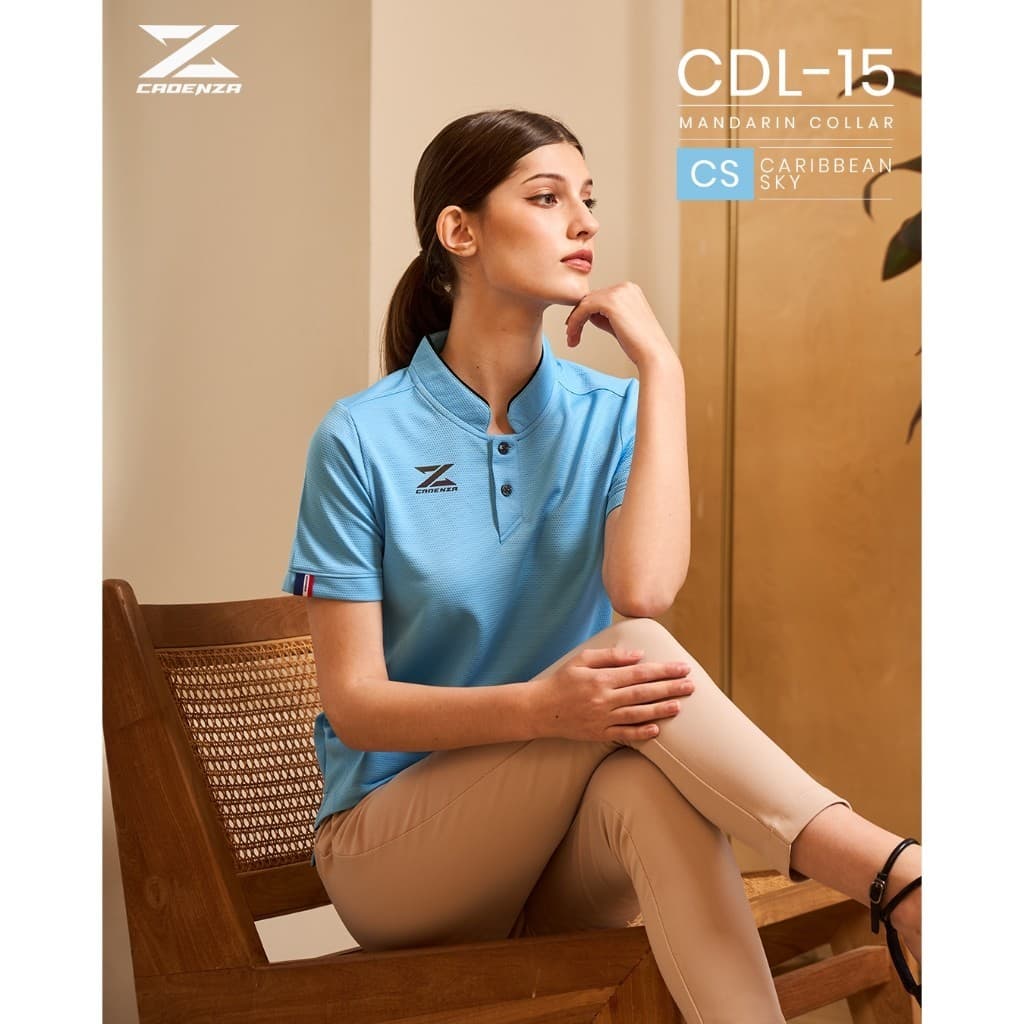 ถูกแทบทุน CADENZA เสื้อโปโลคอจีน CDL-15 ใส่ได้ทั้งชาย/หญิง แท้100% รูปที่ 8