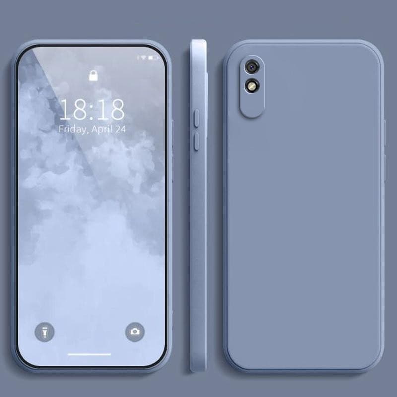 เคส Redmi 9A ,สีทึบ Redmi 9A เคสซิลิโคนป้องกันการตกสีธรรมดาเรียบง่าย YT รูปที่ 8