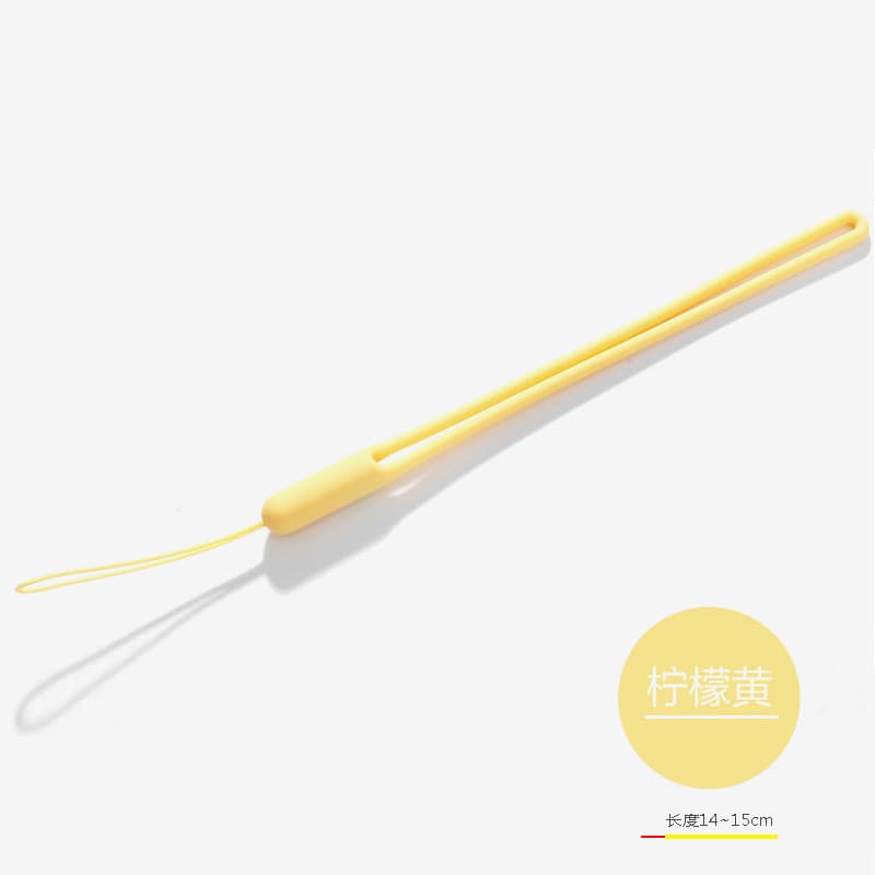 สายคล้องโทรศัพท์มือถือ สไตล์วินเทจ เชือกเส้นเล็ก แบบเรียบง่าย Silicone Phone Lanyard รูปที่ 5