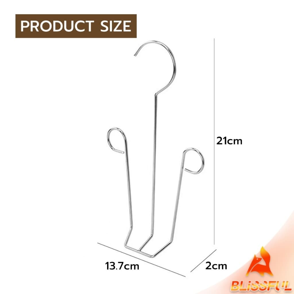 B.F 1 ชิ้น สแตนเลส ไม้แขวนรองเท้า ที่ตากรองเท้า สินค้า ในไทย Shoe drying rack รูปที่ 8