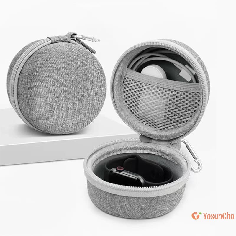 Yosunchoker] EVA Watch Travel Case Portable Storage Organizer Shock-Resistant Waterproof Smartwatches Zippered Container Box ใหม่ รูปที่ 1