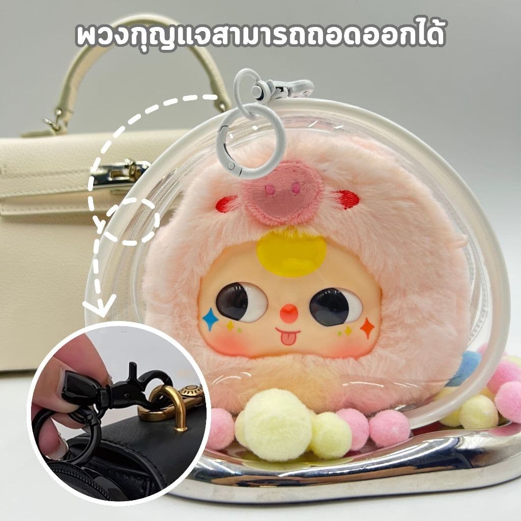 BbThree กระเป๋าตุ๊กตา PVC ป้องกันฝุ่น กันแดด กันฝน เหมาะสำหรับห้อยกระ รูปที่ 5