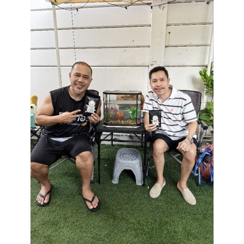 BM Fish Food อาหารปลาเกรด Super Food สำหรับปลาสวยงามขนาดเล็ก อาหารปลาเม็ดเล็กกึ่งจมกึ่งลอย น้ำไม่เสีย 50-120g. รูปที่ 3