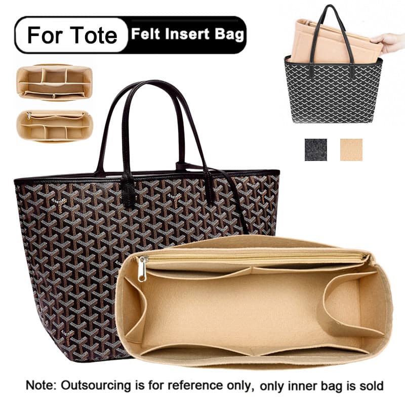 Evertoner Felt ใส่สําหรับ Gy GM PM Mini Tote กระเป๋าผู้หญิงกระเป๋าถือด้านในกระเป๋าเดินทางเครื่องสําอาง Liner กระเป๋า Shaper รูปที่ 1