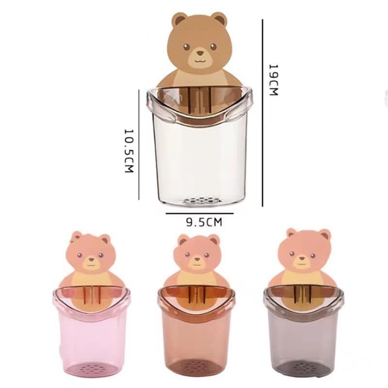 ที่วางแปรงสีฟัน หมีน้อย - ติดผนัง ชั้นวางของห้องน้ำ G2729 รูปที่ 3