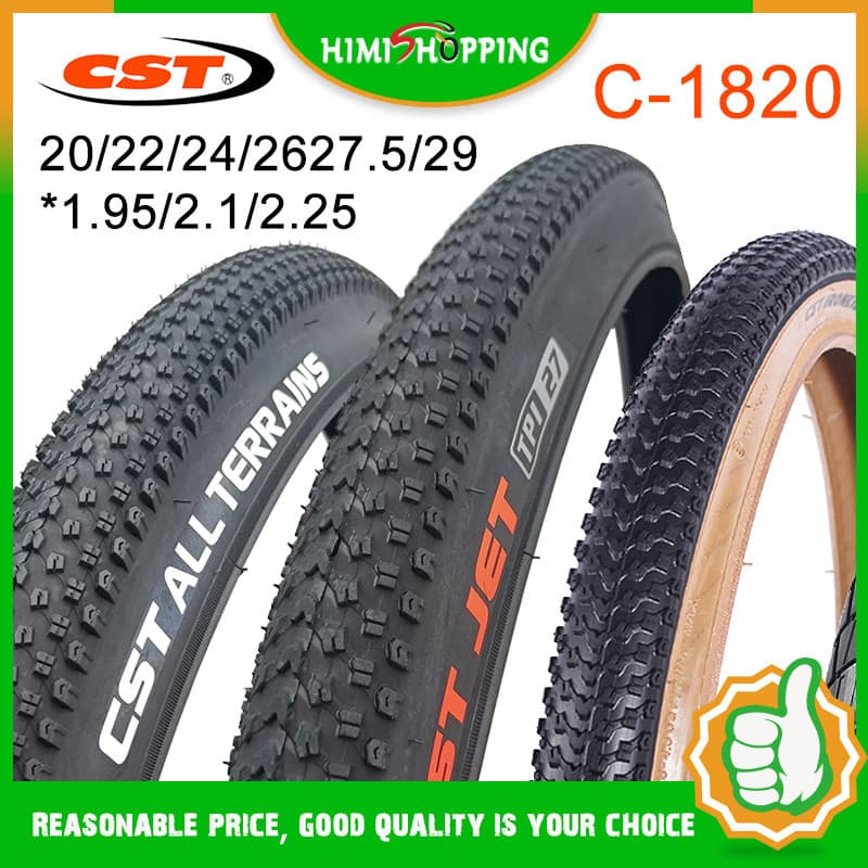 READY Stock1pc CST ยางจักรยานเสือภูเขา C1820 ขนาด 26/27.5/29 นิ้ว ทนต่อการสึกหรอ Ultralight อุปกรณ์เสริมสําหรับขี่จักรยาน รูปที่ 1