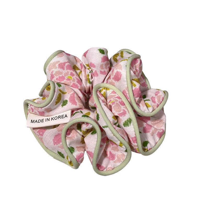 Mori Style Floral Scrunchy Hair Tie Ball Head Hair Tie Simple Hair Tie รูปที่ 5