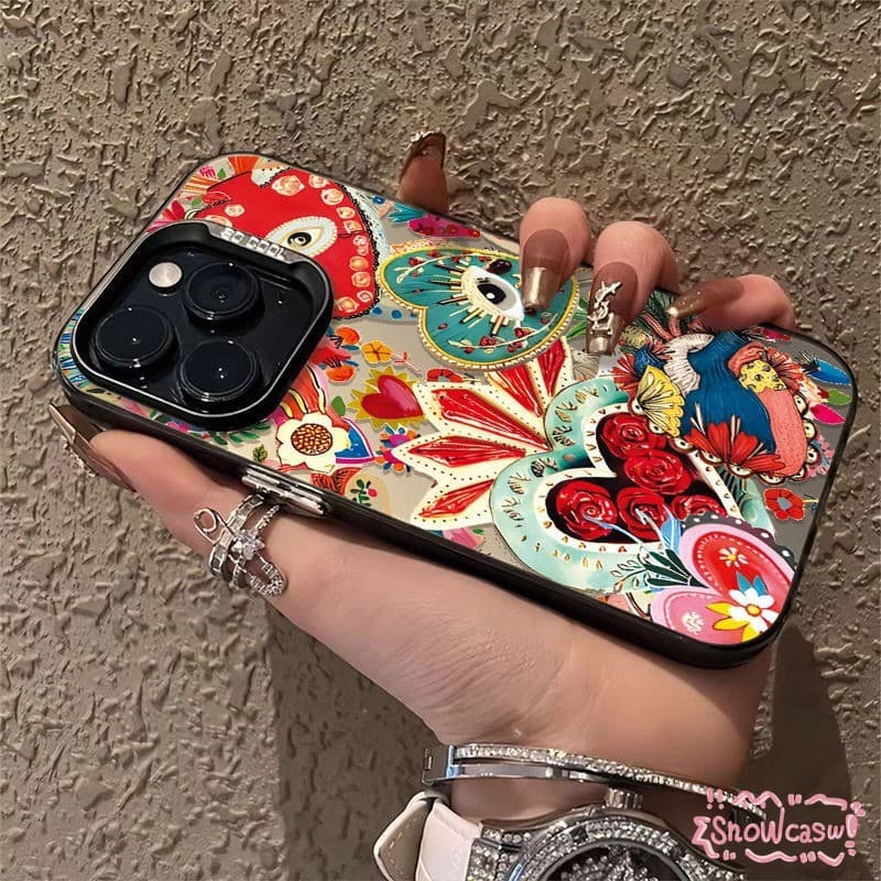 เคส OPPO A17 A57 A3s A18 A53 A16 A58 A7 A17K A5 A38 A54 A12 A77 A15 A9 A5s A78 Reno 16F ดวงอาทิตย์ดวงดาวสีสร้างสรรค์รัก รูปที่ 6