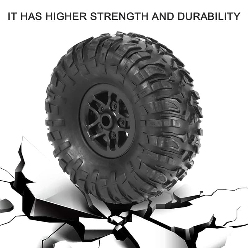 4 ชิ้น RC รถยาง Tyre ล้ออัพเกรดอุปกรณ์เสริมสําหรับ MN D90 D91 D96 D99 MN90 MN99S 1/12 RC รถอะไหล่ รูปที่ 2
