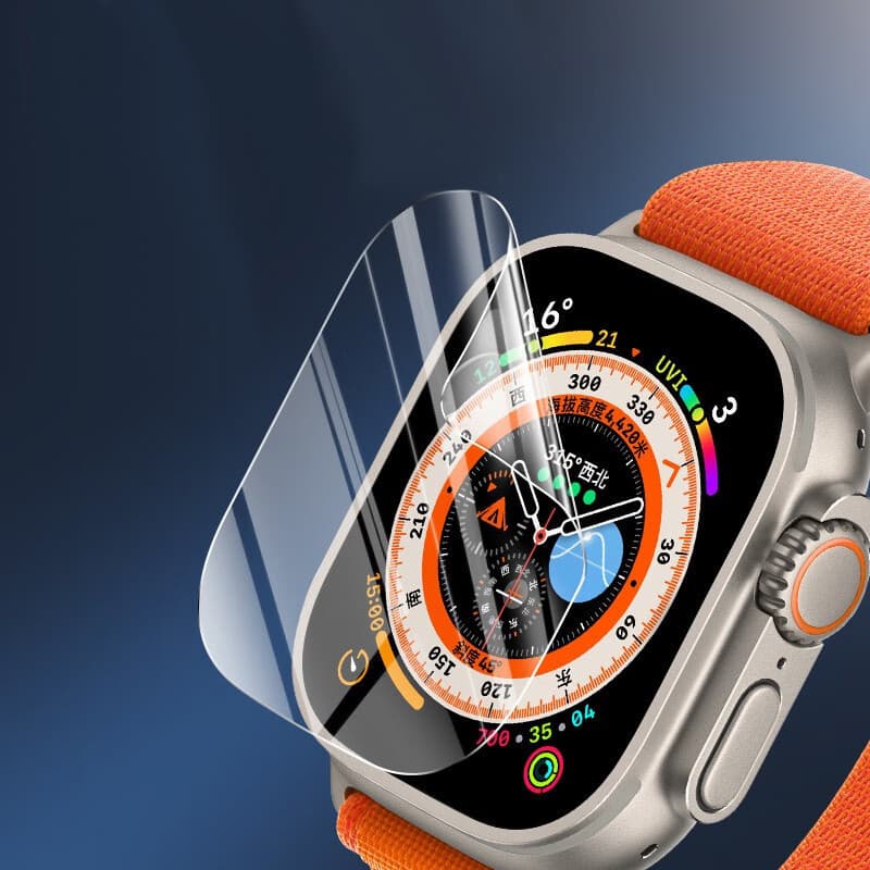 ฟิล์มกันรอยหน้าจอแบบอ่อนสำหรับ iWatch Apple Watch Series 11 10 9 8 7 6 5 4 4 3 1 SE/ULTRA 3 2 49 38 40 42 44 46มม. 45มม. รูปที่ 8