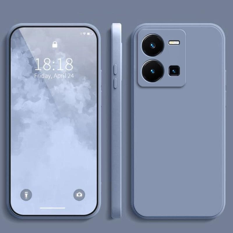 เคส Vivo Y35 สีทึบ Vivo Y35 เคสซิลิโคนป้องกันการตกสีธรรมดาเรียบง่าย YT รูปที่ 8