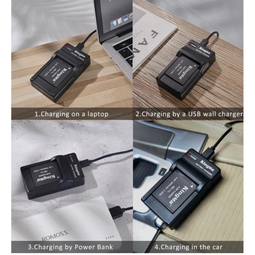 Kingma Canon NB-11LH / NB-11L / NB-11 แบตเตอรี่ แท่นชาร์จ NB11LH / NB11L / NB11 รูปที่ 6