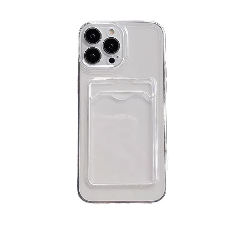 สินค้า ! เคส TPU ป้องกันตก ห่อครอบเต็ม สำหรับ iPhone16PROMAX 15 14 13 12 11 XS XR X 8P - เคสใส ตัวจัดการบัตร รูปที่ 3