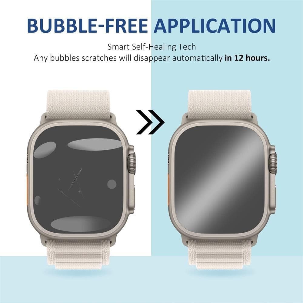 ฟิล์มกันรอยหน้าจอแบบอ่อนสำหรับ iWatch Apple Watch Series 11 10 9 8 7 6 5 4 4 3 1 SE/ULTRA 3 2 49 38 40 42 44 46มม. 45มม. รูปที่ 9