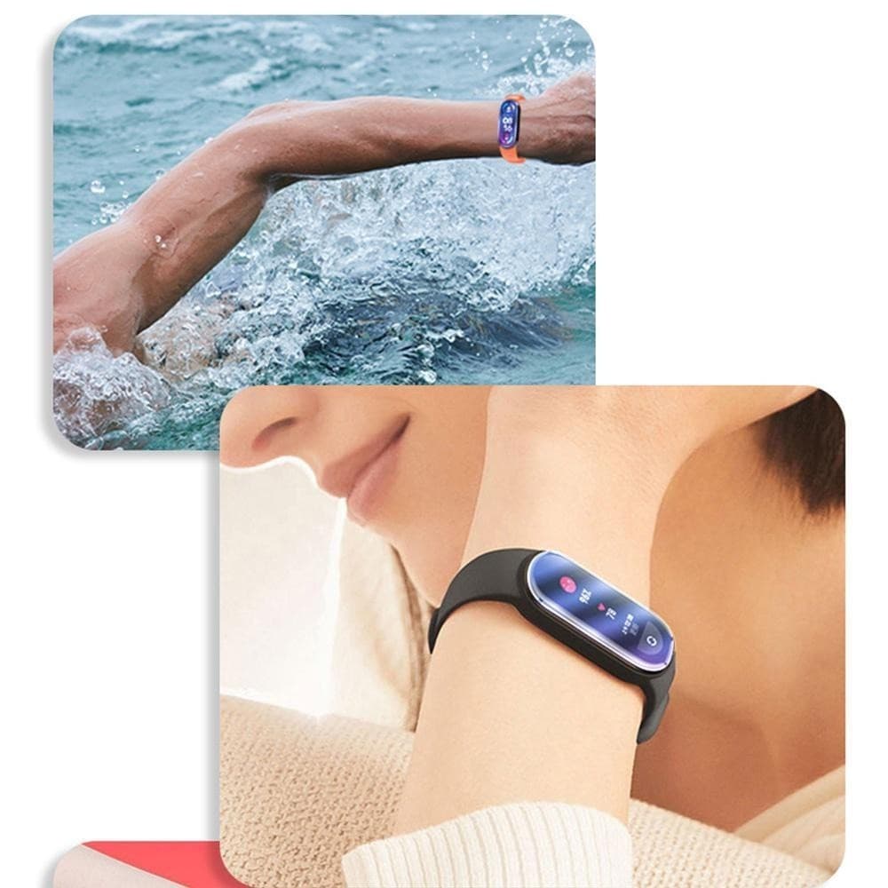 3D ฟิล์มกระจกนิรภัยสำหรับ Mi Band 10 9 8 7 6 5 4 Xiaomi Mi วงเต็มหน้าจอที่ครอบสำหรับ Xiaomi Band 8 รูปที่ 2