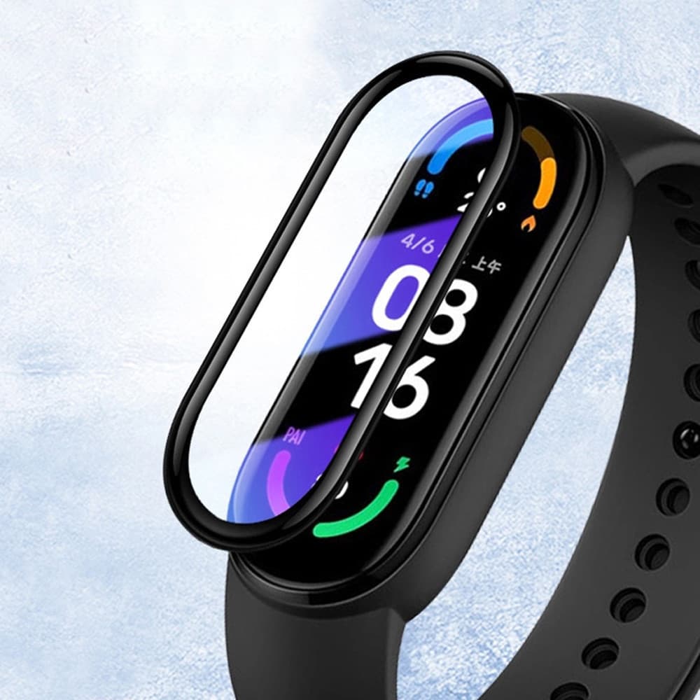 3D ฟิล์มกระจกนิรภัยสำหรับ Mi Band 10 9 8 7 6 5 4 Xiaomi Mi วงเต็มหน้าจอที่ครอบสำหรับ Xiaomi Band 8 รูปที่ 6