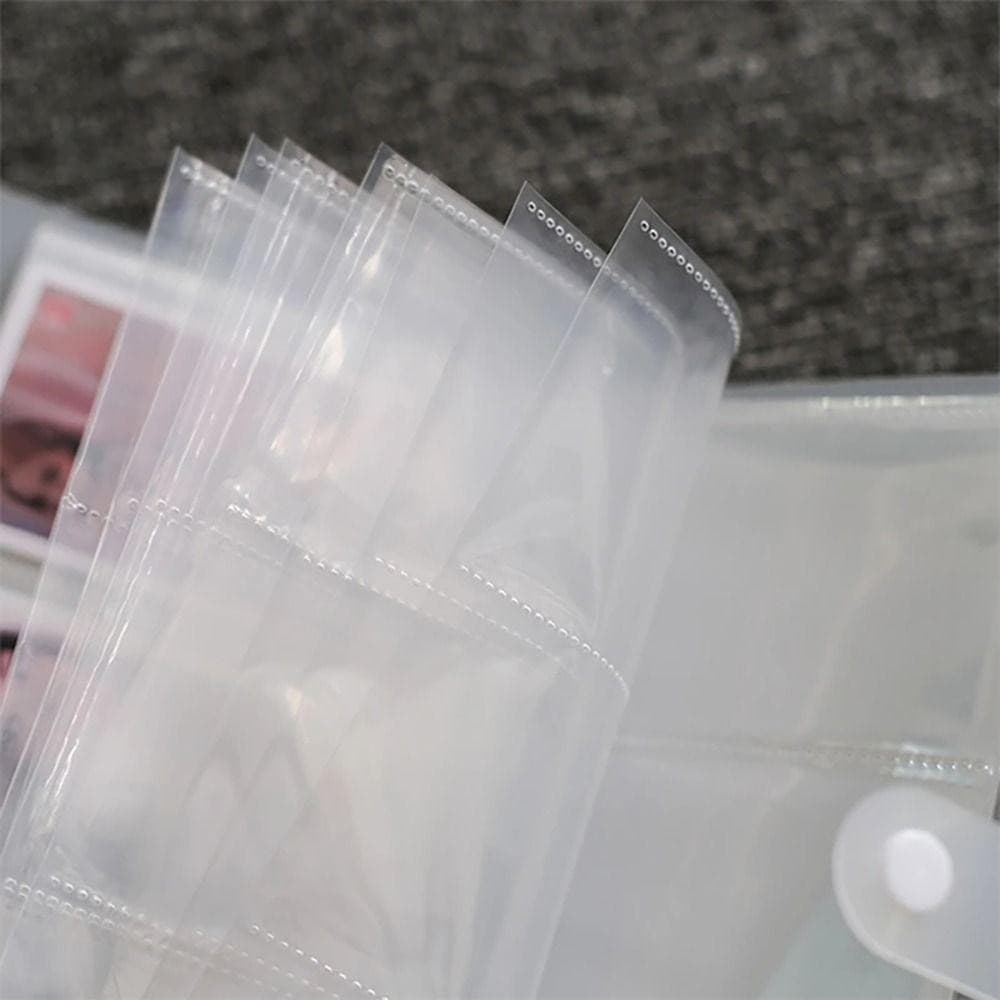 CAJA1 อัลบั้มรูป 1 ชิ้น, ที่ใส่การ์ดรูปภาพหนังสือ PVC, 3/4/5/6/7 นิ้วโปร่งใส 80/160 สล็อต Photocard Holder Idol Star รูปที่ 9