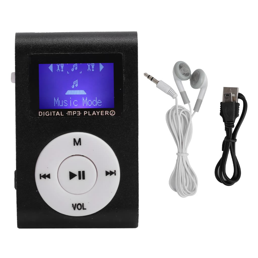 Spr- เครื่องเล่นเพลง MP3 ขนาดเล็กแบบพกพากีฬา BackClip หน้าจอ LCD MP3 รองรับการ์ดหน่วยความจํา รูปที่ 1