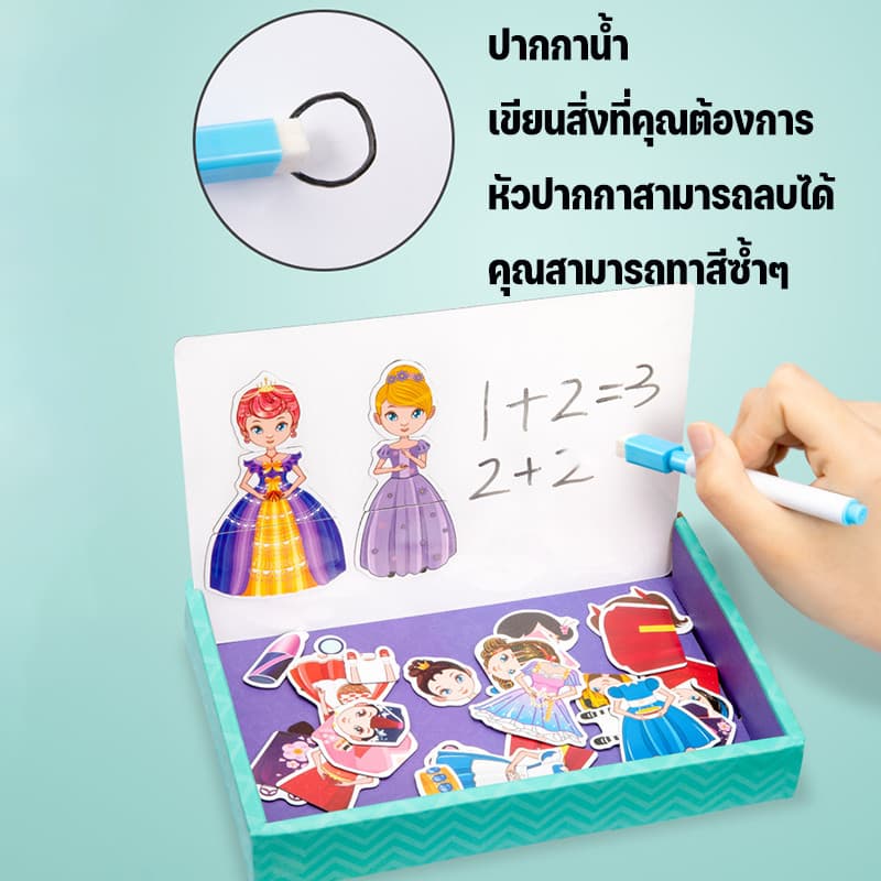Aoduoyaya จิ๊กซอว์แม่เหล็ก ปริศนาแม่เหล็กสำหรับ DIY การ์ดจับคู่ จิ๊กซอว์เด็ก ฝึกความจำ ของเล่นเด็ก รูปที่ 2