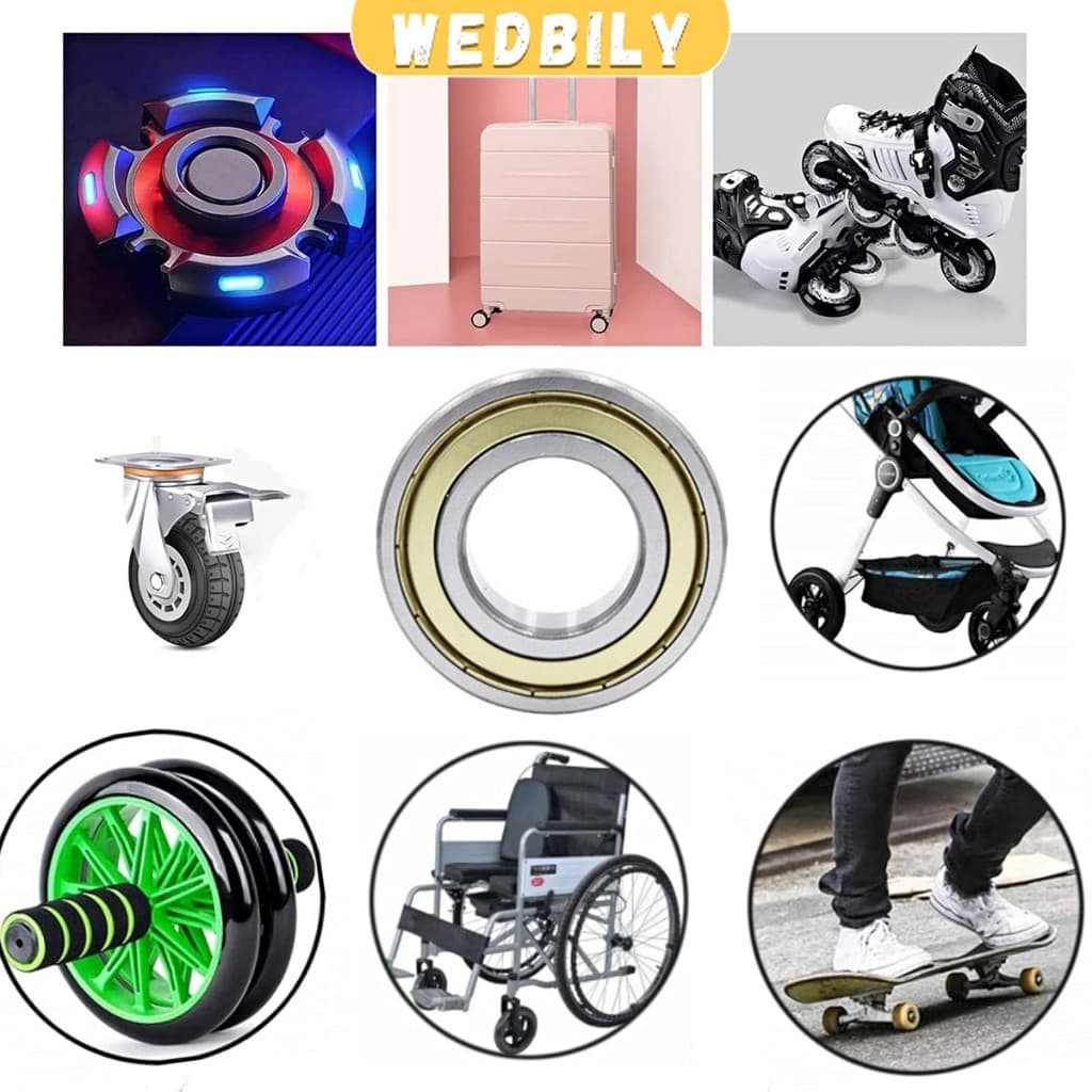 Wedbily ตลับลูกปืนเม็ดกลมร่องลึก 608ZZตลับลูกปืน Bearings รูปที่ 3