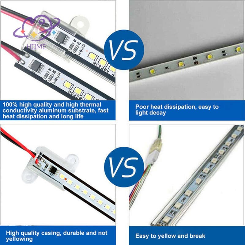 Ac220v ไฟ LED บาร์ความสว่างสูง 2835 คลิป LED 30 ซม. 40 ซม. 72LEDs ฮาร์ดสตริปประหยัดหลอด LED {TH} รูปที่ 9