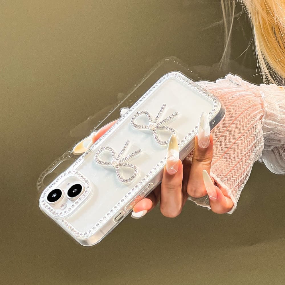 เคสใสกากเพชร​สำหรับ​รุน สำหรับ For iPhone 11 12 13 14 15 16 Pro Max เคสไอโฟน14 Flash Glitter Bling ShockProof Cover รูปที่ 9
