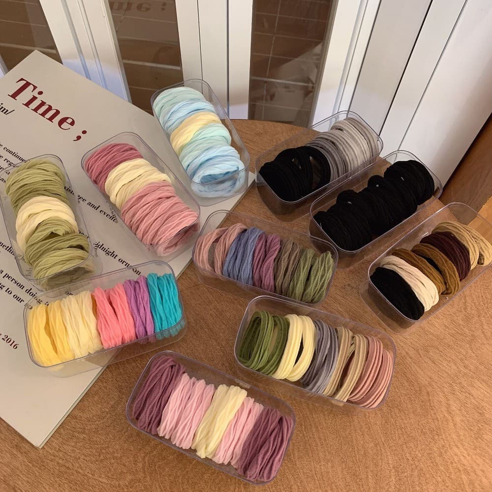 ยางรัดผมสีสันสดใส 10 ชิ้น ยืดหยุ่นสูง ไม่เจ็บผม สําหรับเด็กผู้หญิง ยางรัดผมหางม้า รูปที่ 2