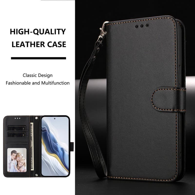 หรูหราหนังสําหรับ OPPO Reno8 T Reno 8T 5G กรณี CPH2505 สําหรับ OPPO Reno8 T 4G กรณี CPH2481 OPPO Reno8 Pro Z Lite 5G 4G กรณีแม่เหล็กกระเป๋าสตางค์ข้อมือเชือกเส้นเล็กเคสโทรศัพท์ รูปที่ 8