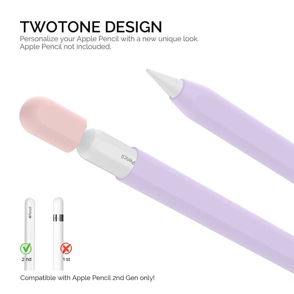 เคสปากกาสไตลัส ซิลิโคน หลากสี อุปกรณ์เสริม For Apple Pencil 2 Pencil 1 2 Soft silicone Sleeve ปอกปากกา Pencil ปลอกปากกา รูปที่ 5