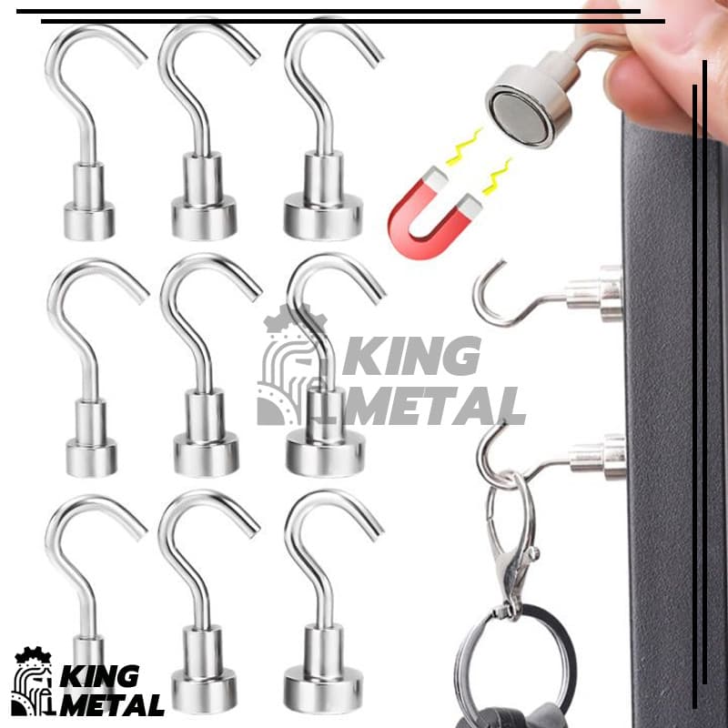 ตะขอแม่เหล็ก แม่เหล็กแรงดึงดูดสูง Magnet Neodymium ตะขอแขวนของ มีให้เลือก 6 รุ่น รูปที่ 8