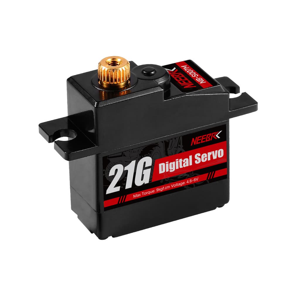 Neebrc 21G 17G Digital Servo Motor เกียร์โลหะกันน้ําสําหรับ 1:18 1:16 RC รถ MJX HYPER GO WLTOYS 144001 รถบรรทุก เครื่องบิน เรือ หุ่นยนต์ รูปที่ 3