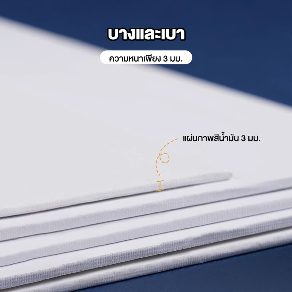 Ohayo กระดานวาดภาพสีน้ำมัน ผ้าฝ้ายแท้ กระดานร่างภาพ น้ำหนักเบา พกพาสะดวก มีให้เลือกหลายขนาด ผ้าใบวาดภาพ รูปที่ 8