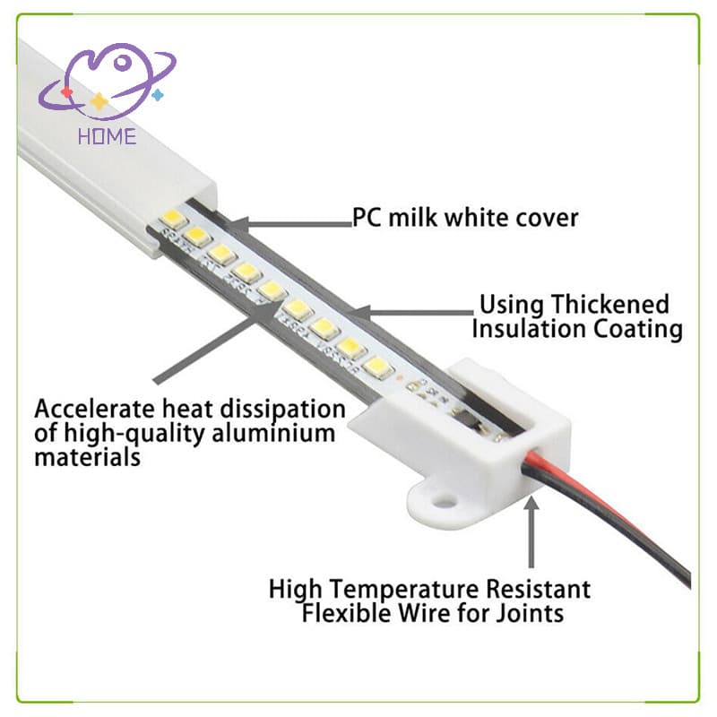 Ac220v ไฟ LED บาร์ความสว่างสูง 2835 คลิป LED 30 ซม. 40 ซม. 72LEDs ฮาร์ดสตริปประหยัดหลอด LED {TH} รูปที่ 7